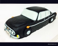 Marcipánový modelovaný 3D dort.